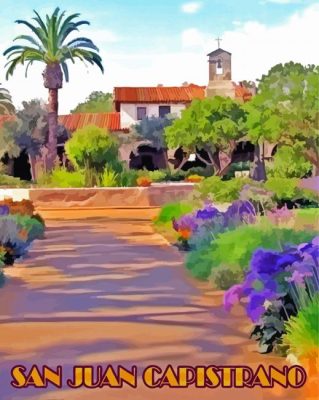 San Juan Capistrano paint by numbers
