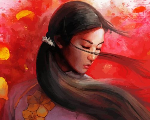 Vietnamese Girl paint by numbers