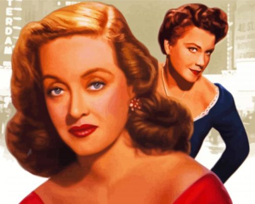 Bette Davis And Anne Baxter Paint By Number