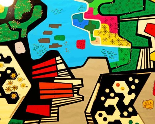 Roberto Burle Marx Art paint by numbers