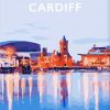 Cardiff City Skyline Poster paint by numbers