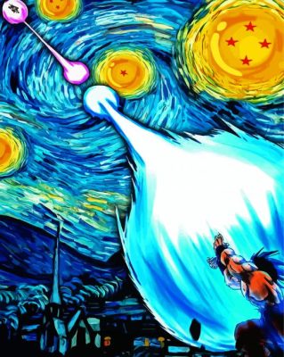 Dragonball Stary Night paint by numbers