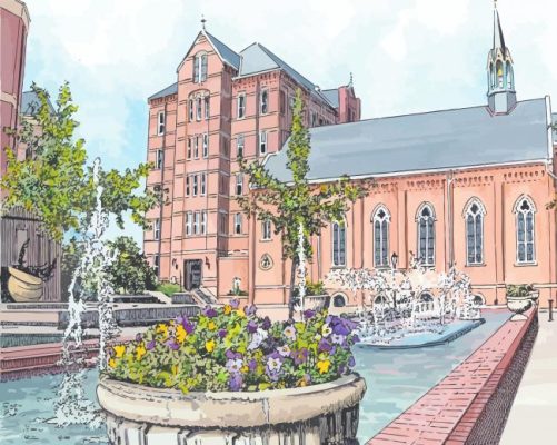 Duquesne University paint by numbers