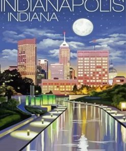 Indianapolis Poster paint by numbersess