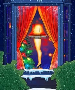 Leg Lamp A Christmas Story Art paint by numbers