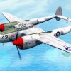 Lockheed P 38 Lightning Paint By Numbers