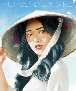 Beautiful Vietnamese Girl paint by numbers