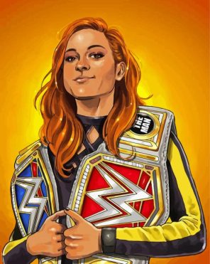 Becky Lynch paint by numbers
