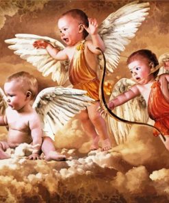 Angel Babies paint by numbers