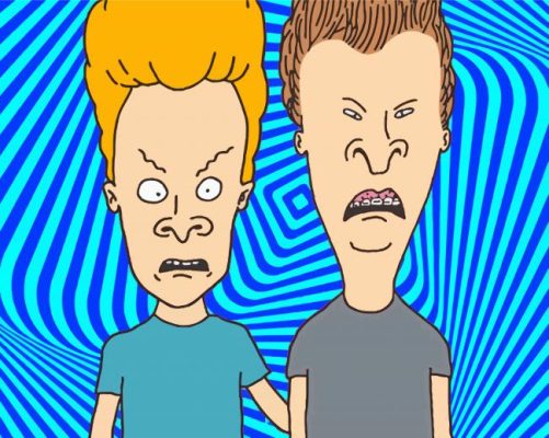 Beavis And Butthead CharactersBeavis And Butthead Characters paint by numbers