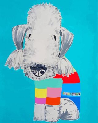 Bedlington Terrier paint by numbers