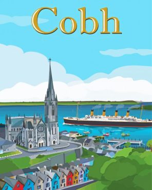 Cobh Poster paint by numbers