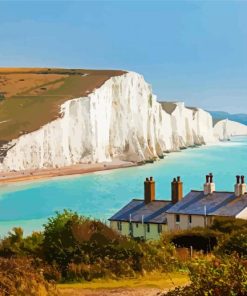 Seven Sisters Eastbourne paint by numbers
