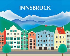Innsbruck Poster paint by numbers