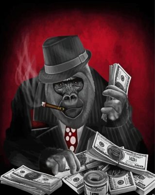 Rich Mafia Monkey paint by numbers
