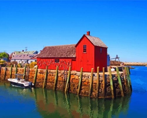 Rockport Massachusetts paint by numbers 