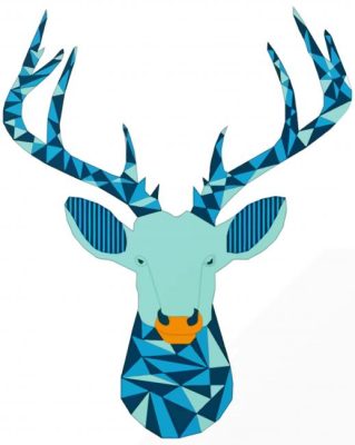 Stag Head  paint by numbers