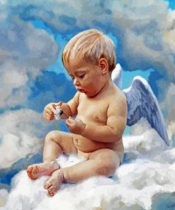 Adorable Angel Baby paint by numbers