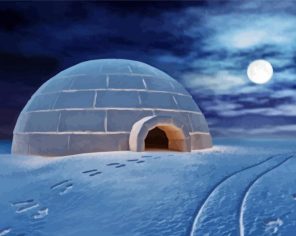 Aesthetic Igloo paint by numbers