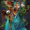 African Lady And Eagles paint by numbers