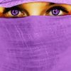 Arab Lady With Purple Eyes paint by numbers