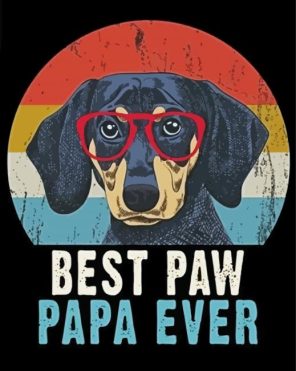 Best Paw Papa Ever paint by numbers