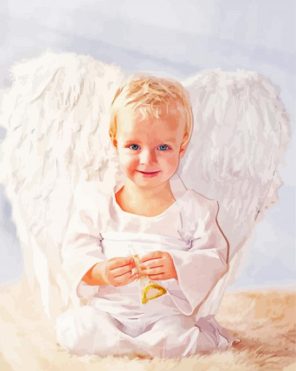 Cute Angel Baby paint by numbers