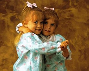 Cute Mary Kate And Ashley paint by numbers
