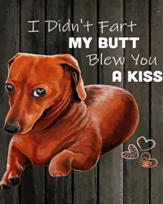 Funny Dog Quote paint by numbers
