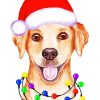 Christmas Labrador Retriever paint by numbers