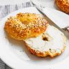 Tasty Bagel With Cream Cheese paint by numbers