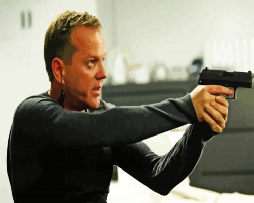 Jack Bauer paint by numbers paint by numbers