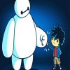 Little Baymax And Hiro Hamada paint by numbers