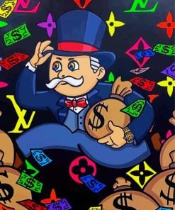 Mr Monopoly Art paint by numbers