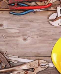 Aesthetic Builders Tools paint by numbers