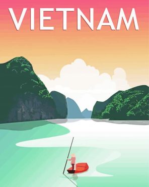 Vietnam Halong Bay paint by numbers