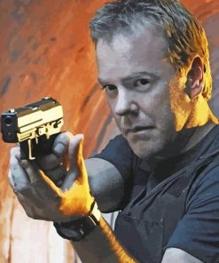 Aesthetic Jack Bauer paint by numbers