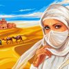 Arab Woman paint by numbers