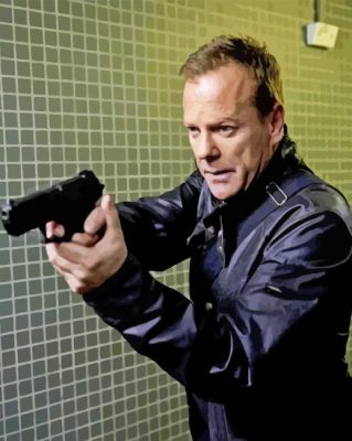 Cool Jack Bauer  paint by numbers