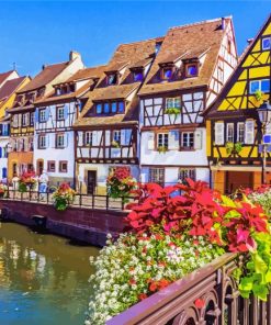 Petite France Strasbourg paint by numbers