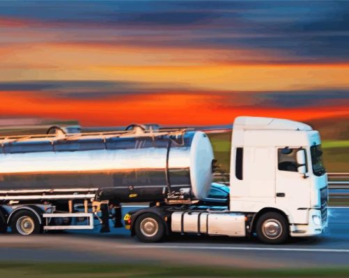 Fuel Truck paint by numbers