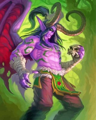 Illidan Stormrage paint by numbers