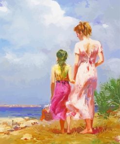 Hand in Hand by Pino Daeni paint by numbers