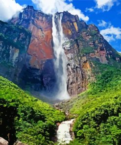 Salto Ange Venezuela paint by numbers