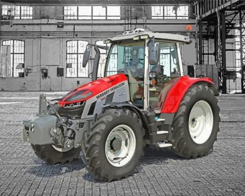 The Massey Ferguson Tractor paint by numbers