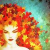 Autumn Woman paint by numbers