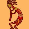 Kokopelli paint by numbers