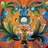 Aesthetic Rosemaling paint by numbers