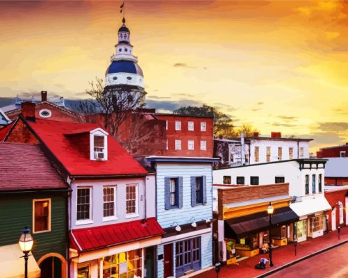 Annapolis Maryland paint by numbers