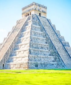 El Castillo Pyramid In Mexico paint by numbers